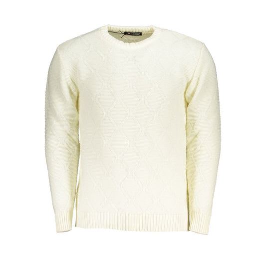 U.S. Grand Polo White Fabric Sweater