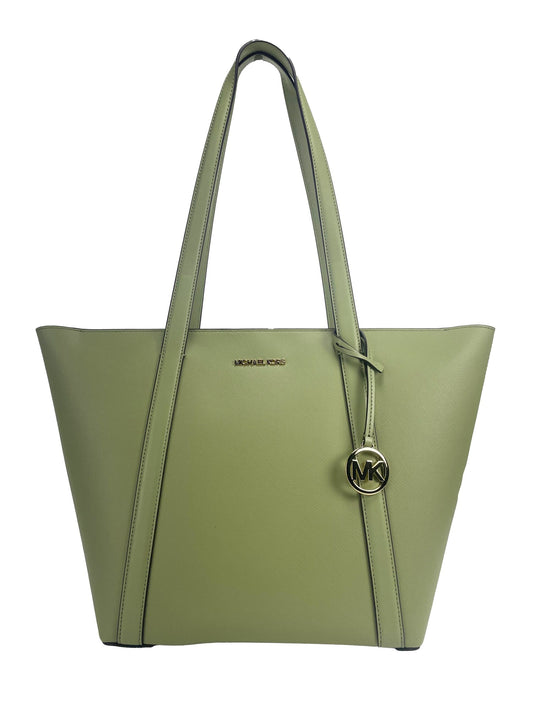 Large Pratt Shoulder Zip Tote Bag Light Sage - SEHABRANDS