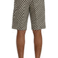 Dolce & Gabbana Striped Hemp Casual Shorts