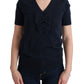 Elegant Blue Wool Top - Chic Everyday Elegance - SEHABRANDS