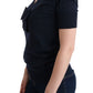 Elegant Blue Wool Top - Chic Everyday Elegance - SEHABRANDS