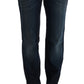 Elegant Blue Regular Fit Cotton Jeans - SEHABRANDS