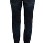 Elegant Blue Regular Fit Cotton Jeans - SEHABRANDS