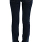 Chic Flared Cotton Jeans in Blue - SEHABRANDS