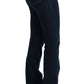 Chic Flared Cotton Jeans in Blue - SEHABRANDS