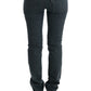 Chic Superslim Gray Cotton Jeans - SEHABRANDS