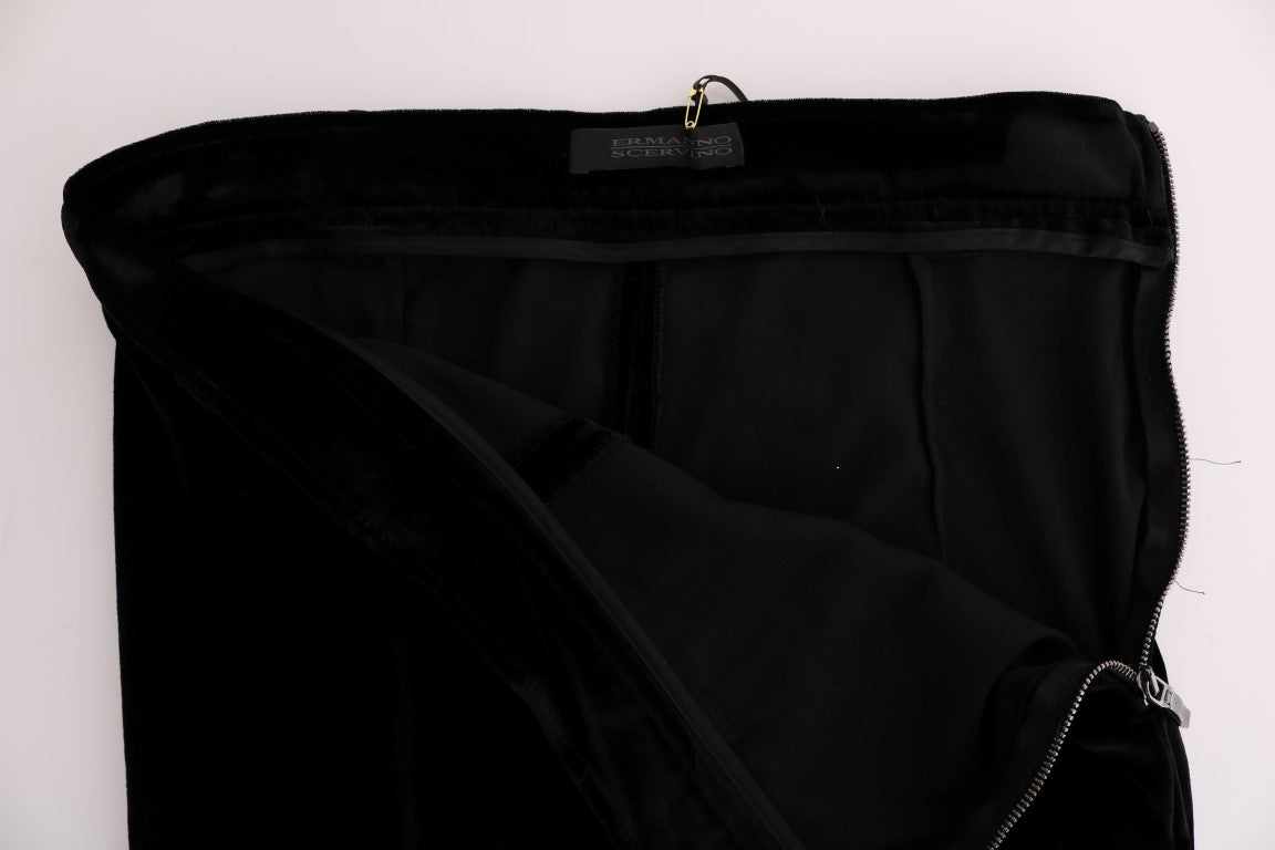 Sleek High-Waist Black Trousers - SEHABRANDS