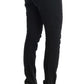 Chic Black Slim Fit Trousers - SEHABRANDS