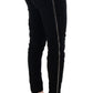 Chic Black Slim Fit Cropped Pants - SEHABRANDS