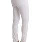 Chic White Slim Fit Cotton Trousers - SEHABRANDS