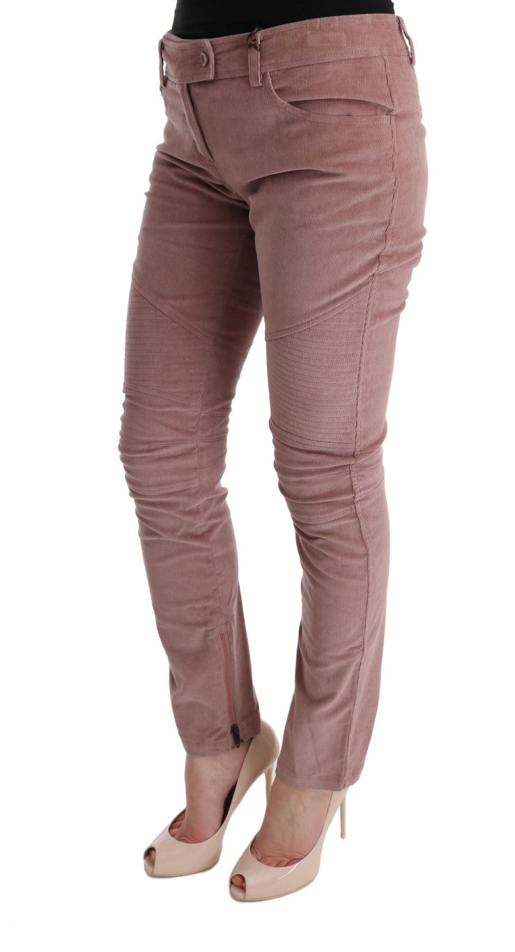 Chic Pink Capri Cropped Trousers - SEHABRANDS