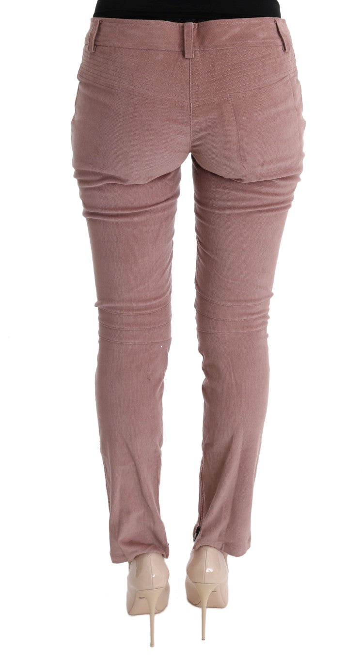 Chic Pink Capri Cropped Trousers - SEHABRANDS