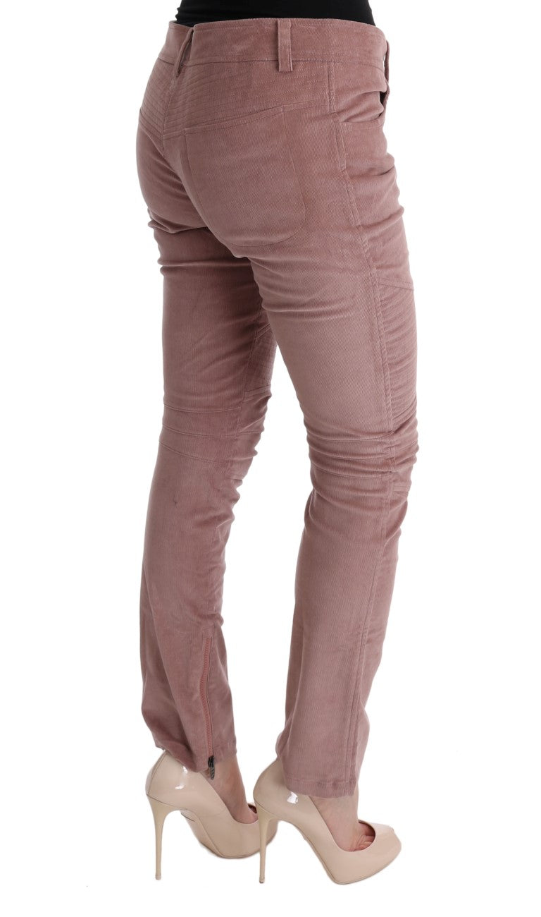 Chic Pink Capri Cropped Trousers - SEHABRANDS