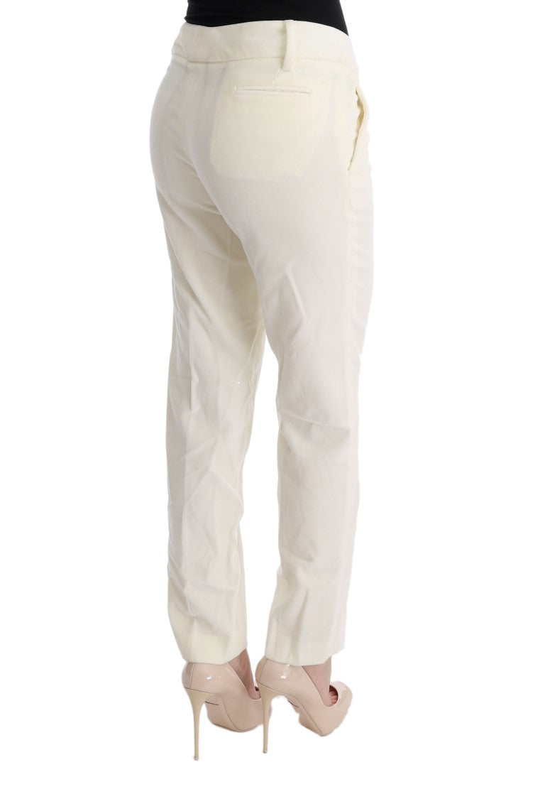 Chic White Regular Fit Pants - SEHABRANDS