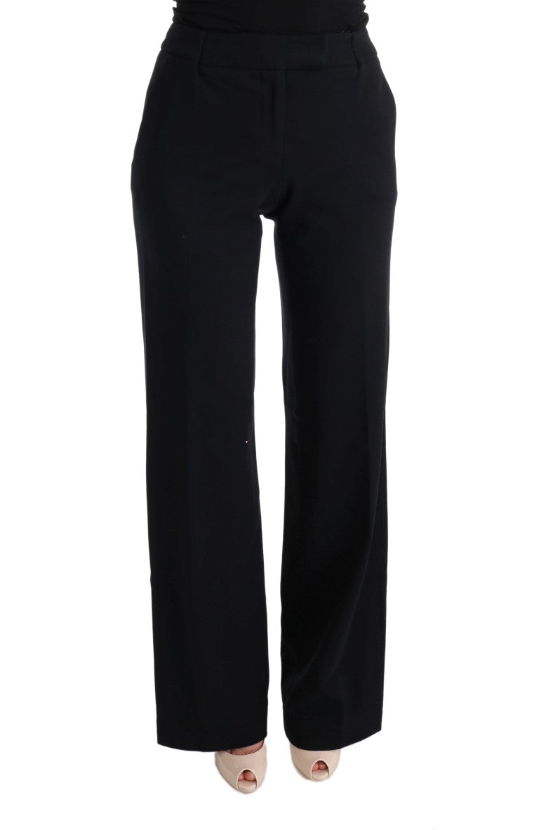 Chic Black Bootcut Formal Pants - SEHABRANDS