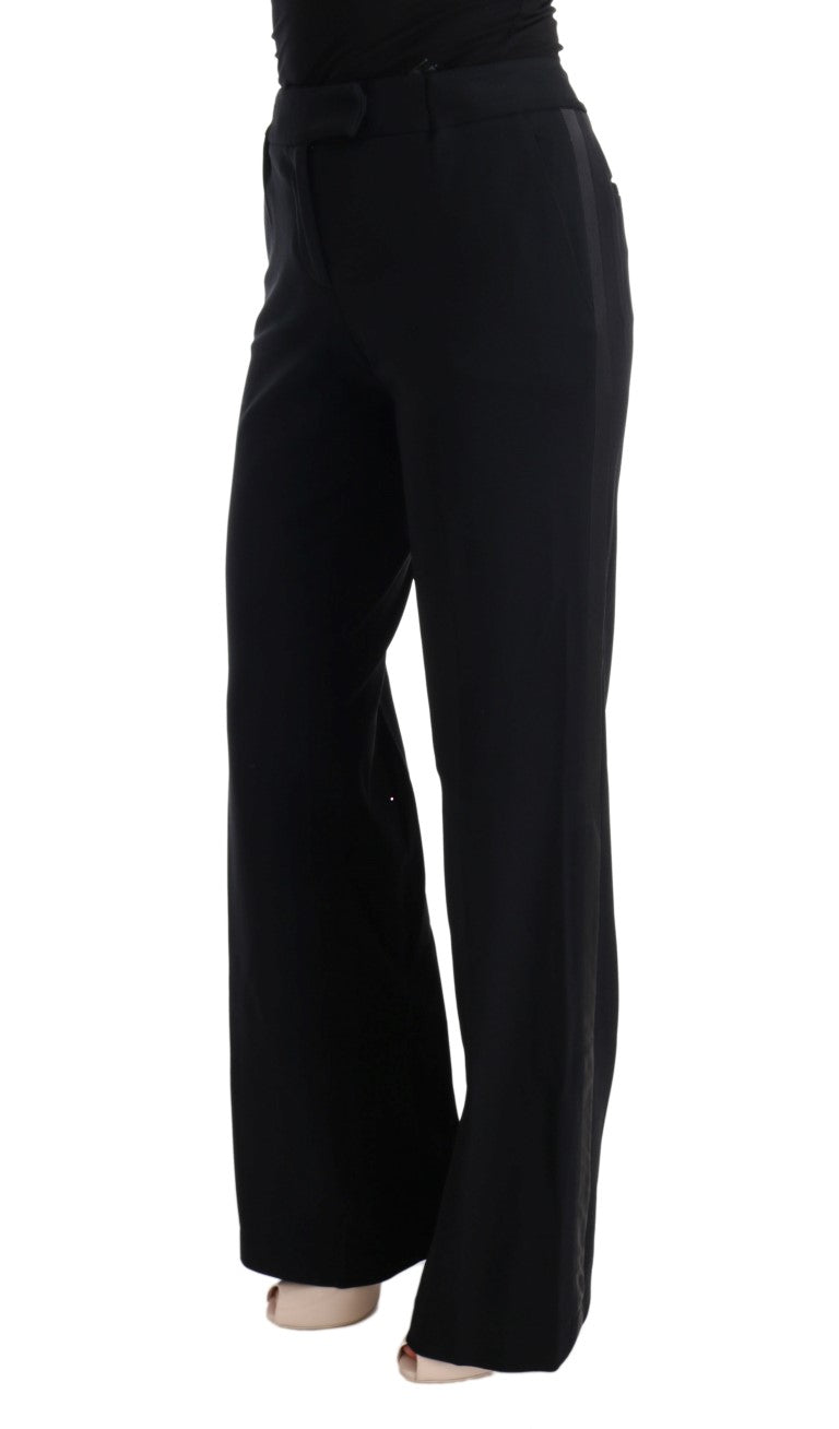 Chic Black Bootcut Formal Pants - SEHABRANDS