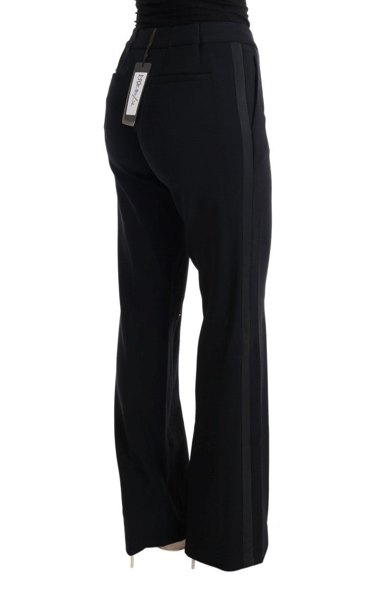 Chic Black Bootcut Formal Pants - SEHABRANDS