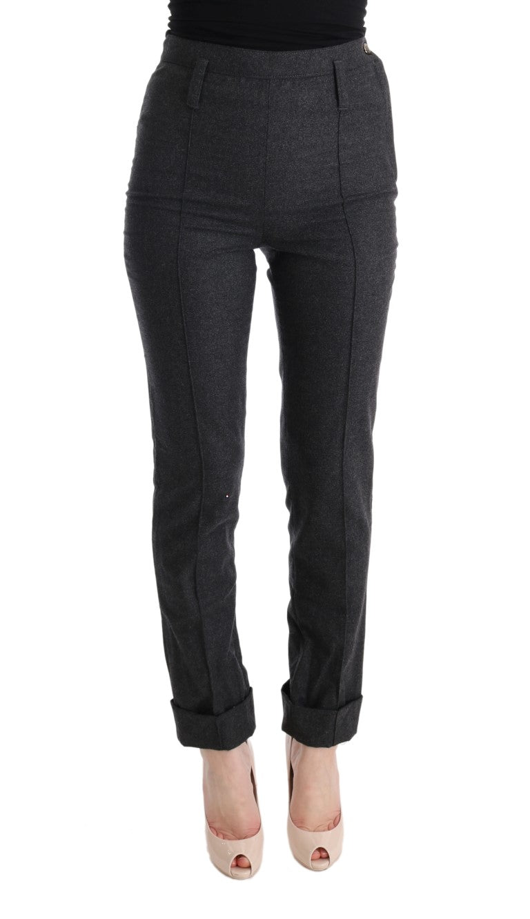 Chic Gray Casual Skinny Pants - SEHABRANDS