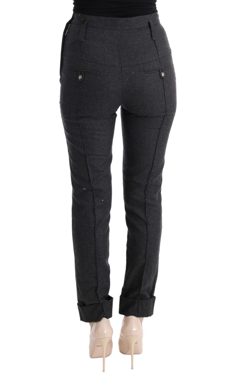 Chic Gray Casual Skinny Pants - SEHABRANDS