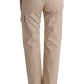 Chic Beige Cropped Pants - Regular Fit Elegance - SEHABRANDS