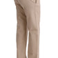 Chic Beige Cropped Pants - Regular Fit Elegance - SEHABRANDS