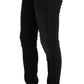 Chic Slim Fit Black Cotton Jeans - SEHABRANDS