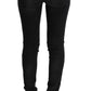 Chic Slim Fit Black Cotton Jeans - SEHABRANDS