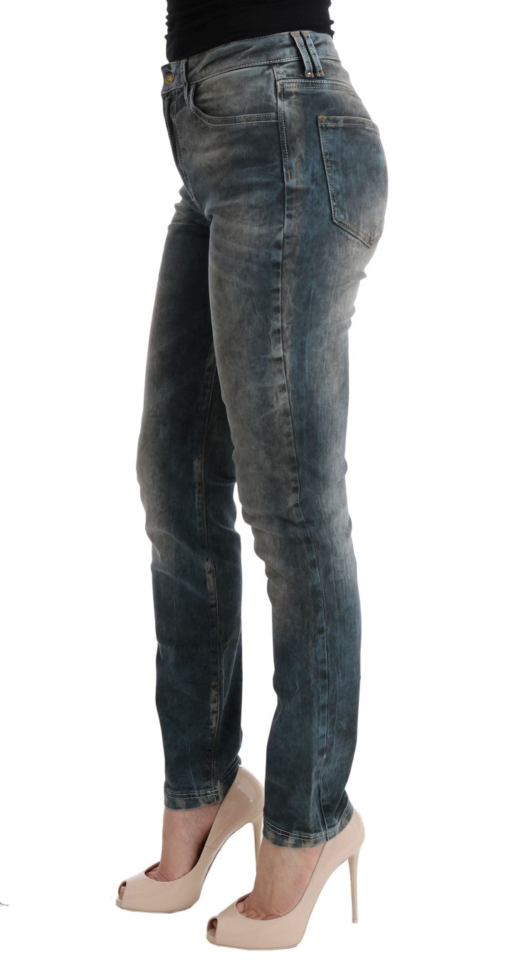 Chic Blue Wash Slim Fit Jeans - SEHABRANDS