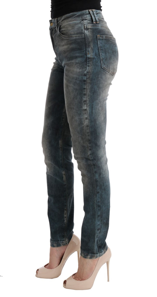 Chic Blue Wash Slim Fit Jeans - SEHABRANDS