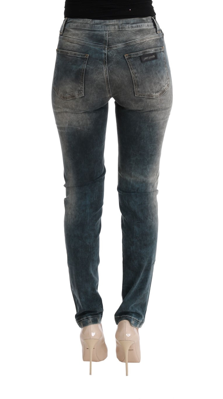 Chic Blue Wash Slim Fit Jeans - SEHABRANDS