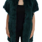 Dolce & Gabbana Exquisite Green Alpaca Fur Long Vest