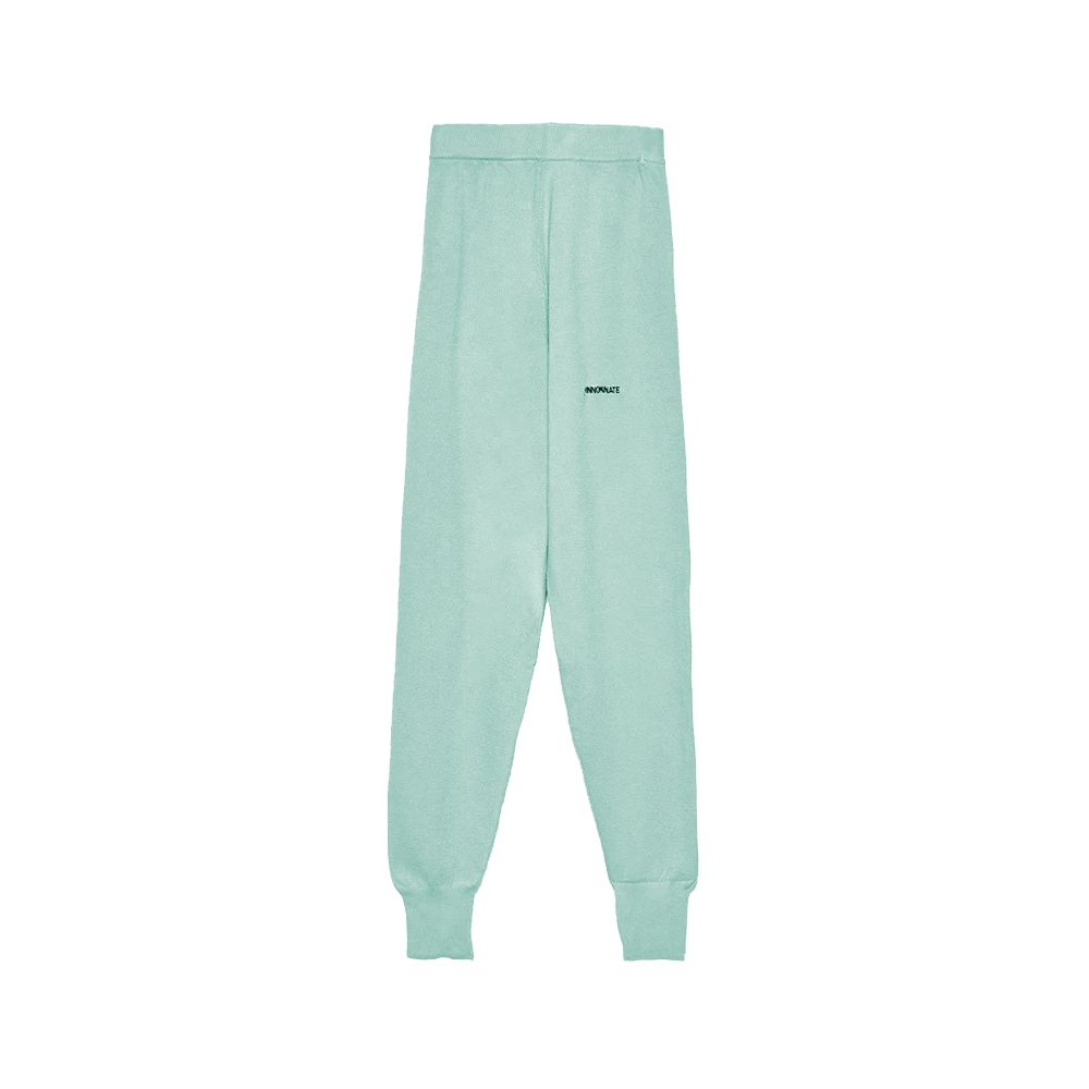 Mint Green Wool Blend Tracksuit Trousers - SEHABRANDS