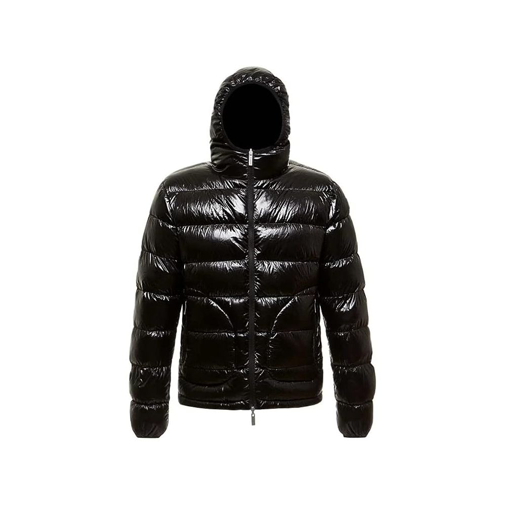 Reversible Hooded Down Jacket in Brown and Black - SEHABRANDS