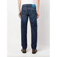 Exclusive Indigo Straight Leg Jeans with Bandana Detail - SEHABRANDS