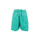 Chic Green Bermuda Shorts with Side Stripes - SEHABRANDS