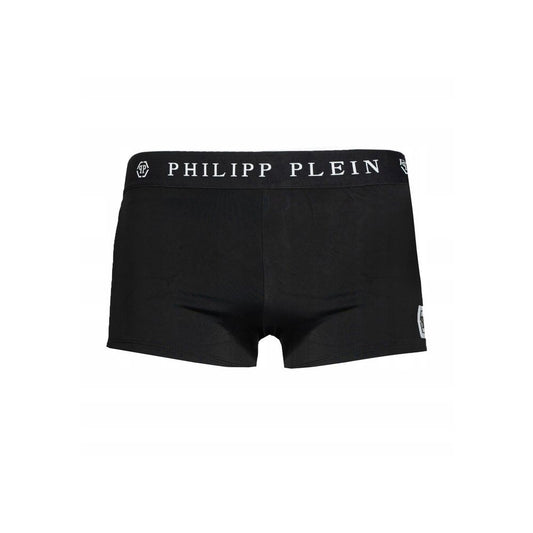 Sleek Black Designer Men's Swim Boxers - SEHABRANDS