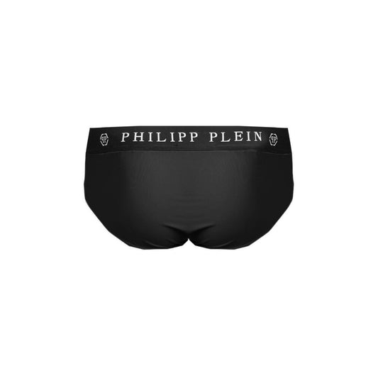 Sleek Nylon Swim Briefs with Iconic Logo Detail - SEHABRANDS