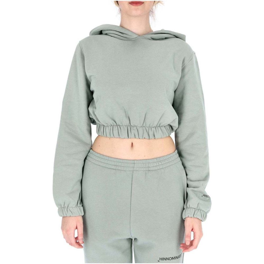 Chic Cropped Hooded Cotton Sweatshirt - SEHABRANDS