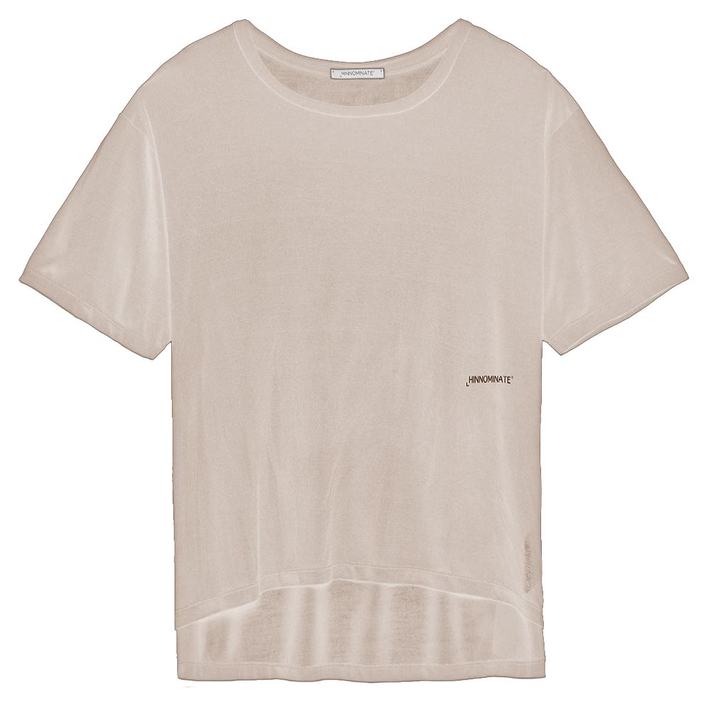 Elegant Oversized Modal Tee with Logo - SEHABRANDS