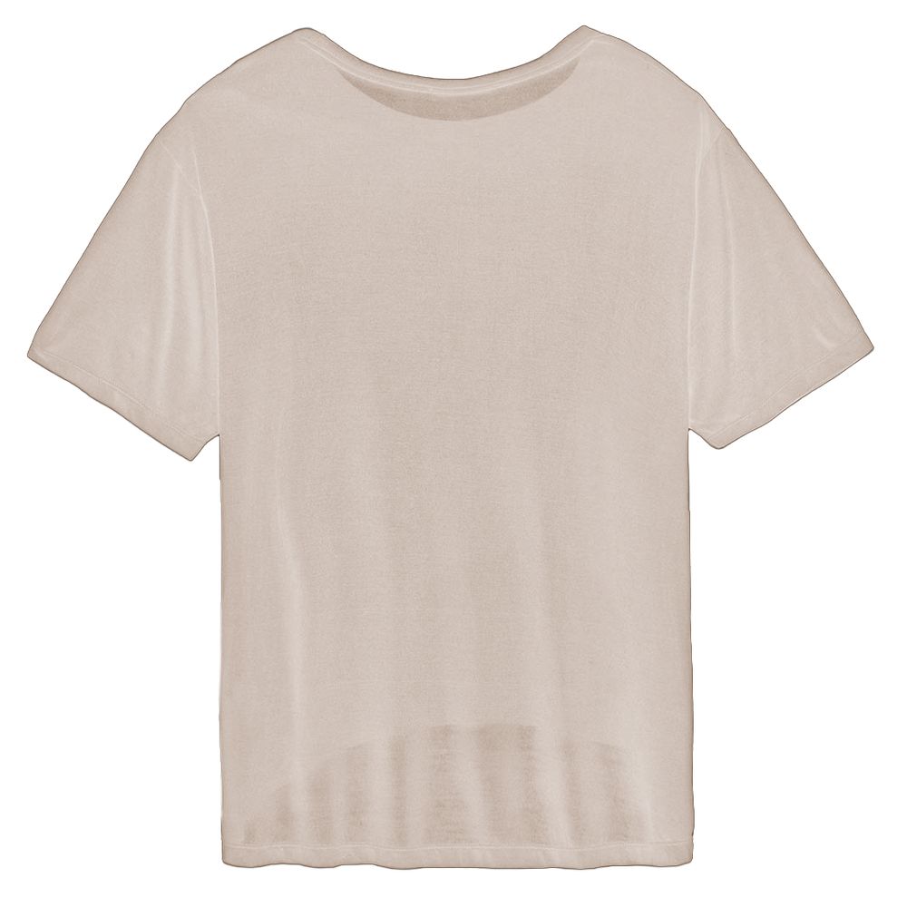 Elegant Oversized Modal Tee with Logo - SEHABRANDS