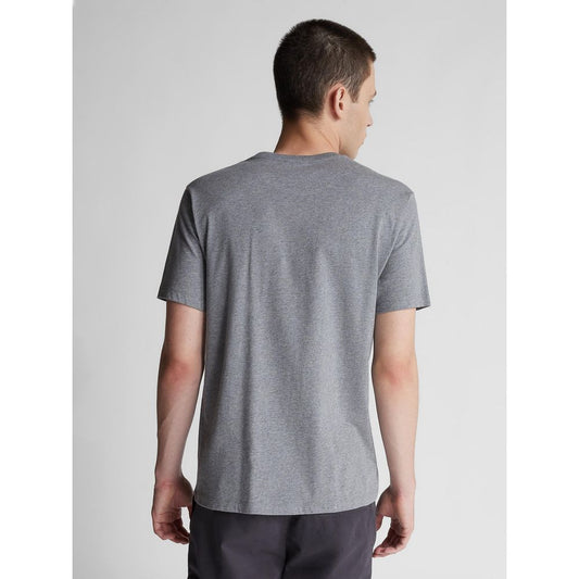 Gray Cotton Men T-Shirt - SEHABRANDS