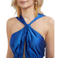 Blue Polyester Dress - SEHABRANDS