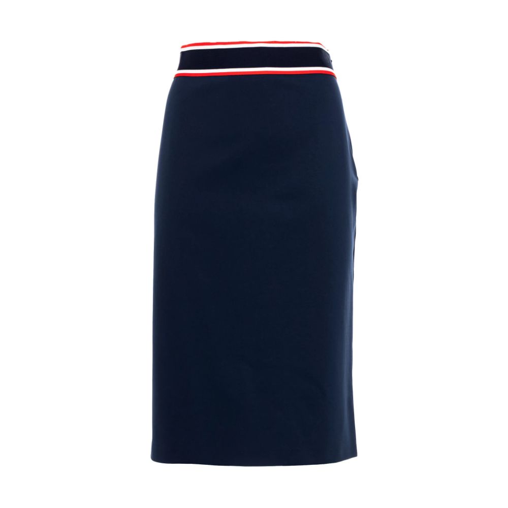 Blue Viscose Skirt - SEHABRANDS