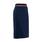 Blue Viscose Skirt - SEHABRANDS