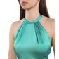 Green Polyester Dress - SEHABRANDS