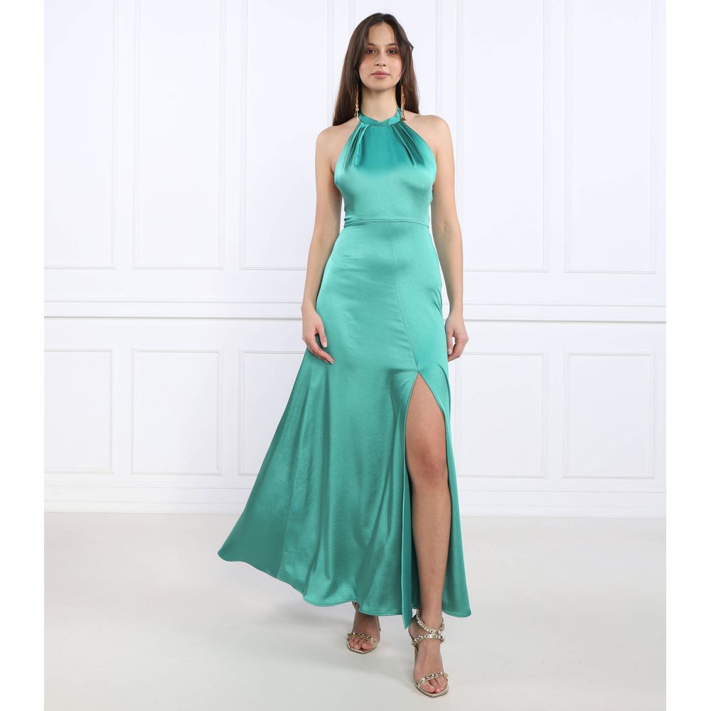 Green Polyester Dress - SEHABRANDS