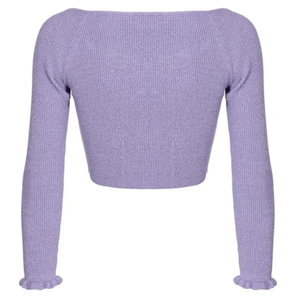 Purple Viscose Sweater - SEHABRANDS