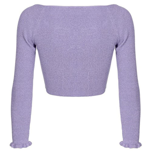 Purple Viscose Sweater - SEHABRANDS