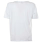 Elegant White Cotton Tee with Bold Blue Logo - SEHABRANDS