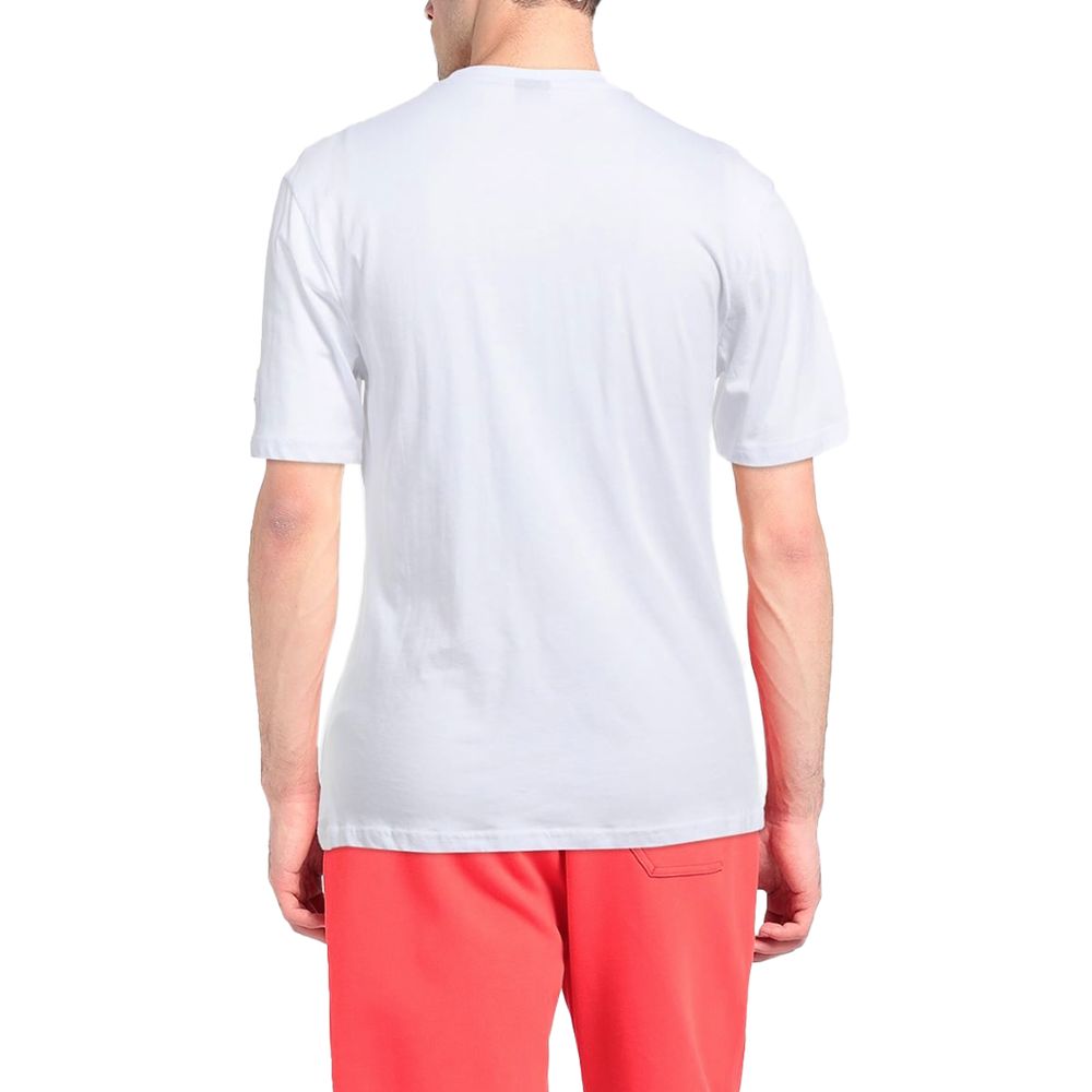 Elegant White Cotton Logo Tee - SEHABRANDS